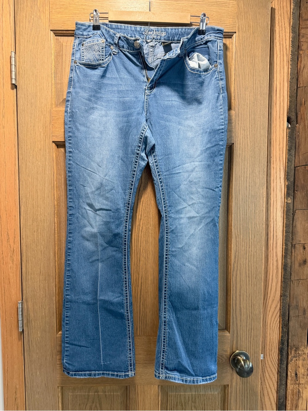 Love Indigo Women's Light Blue Bootcut Jeans
